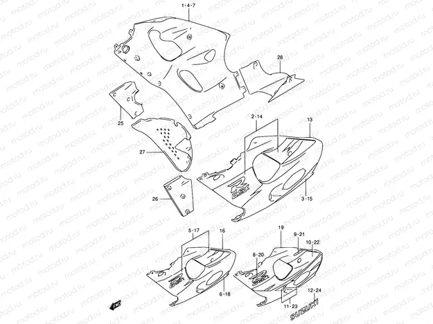 45 - UNDER COWLING BODY (MODEL T)