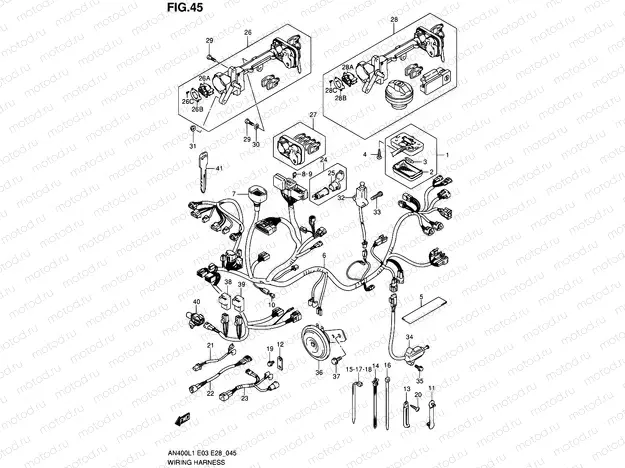 45 - WIRING HARNESS (AN400L1 E03)