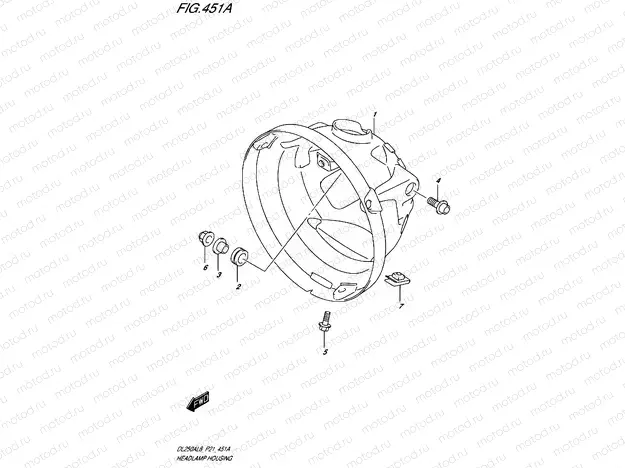 451A - HEADLAMP HOUSING