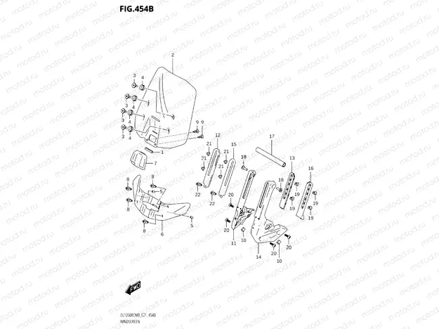 454A - WINDSCREEN