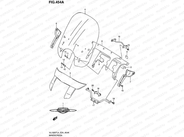 454A - WINDSCREEN