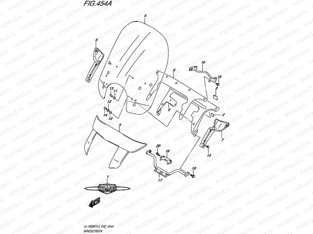 454A - WINDSCREEN