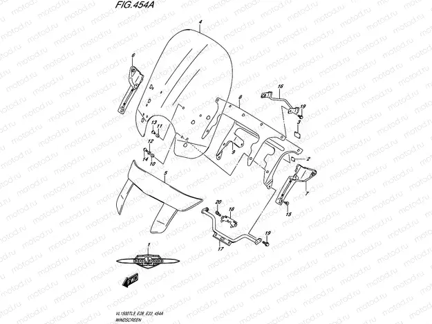 454A - WINDSCREEN