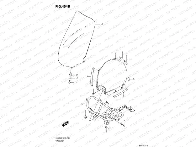 454B - WINDSHIELD
