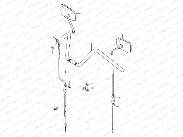 45A - HANDLEBAR (VS1400GLPS)