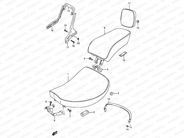 45A - SEAT (SEE NOTE)
