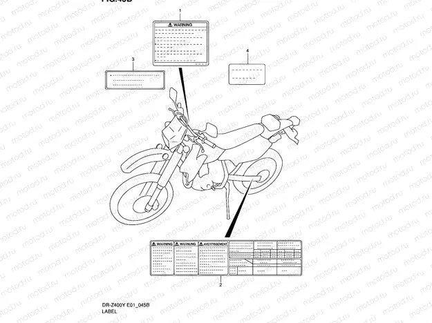 45B - LABEL (MODEL K2/K3/K4)