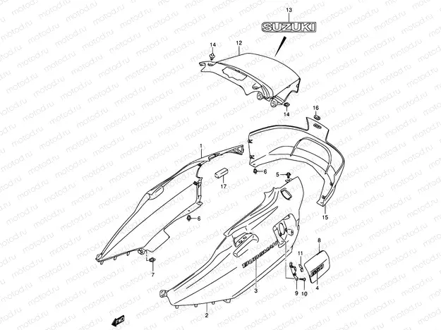 45B - SIDE COVER (AN650K5)