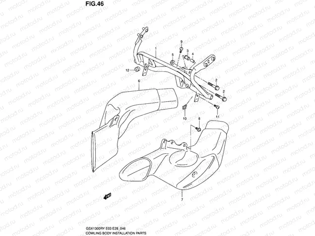 46 - COWL BODY INSTALLATION PARTS