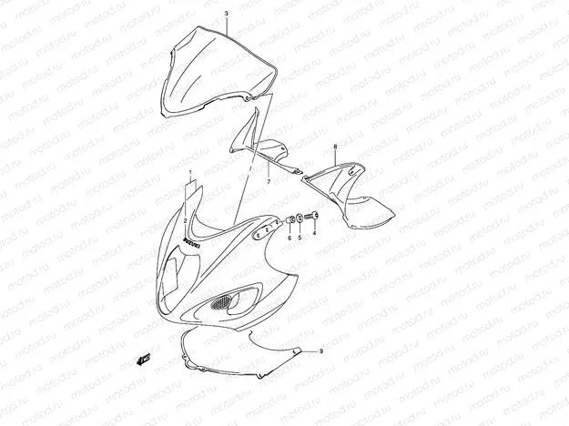46 - COWLING BODY (MODEL K4)