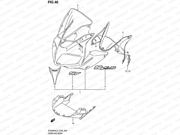 46 - COWLING BODY (YBD)