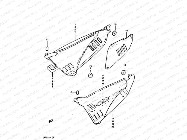 46 - FRAME COVER (MODEL Z:E02, E04, E15, E17, E18, E21, E25, E26)