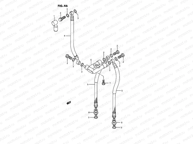 46 - FRONT BRAKE HOSE