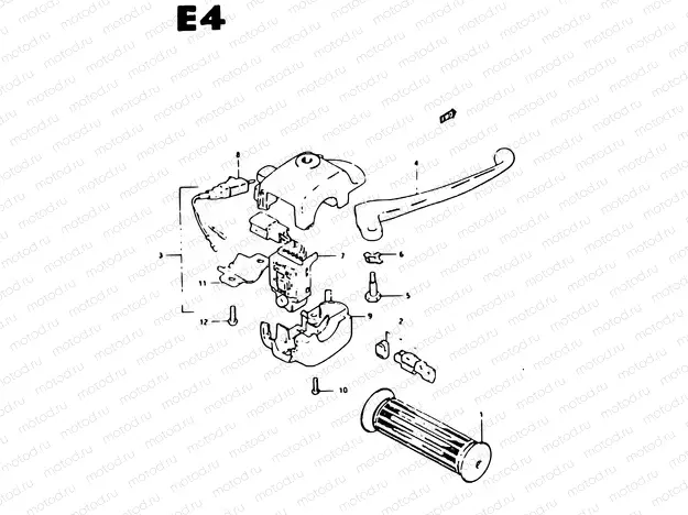 46 - FRONT BRAKE LEVER - SWITCH (CS50DD, CS50GD)