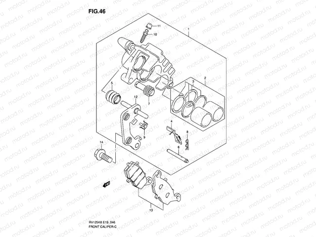 46 - FRONT CALIPER