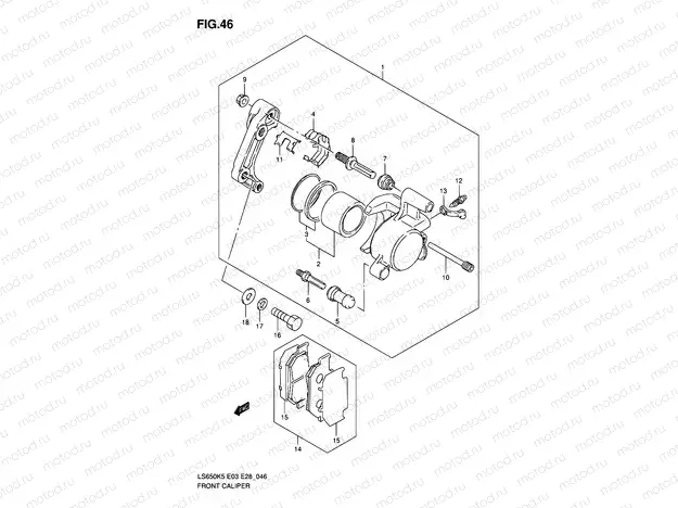 46 - FRONT CALIPER