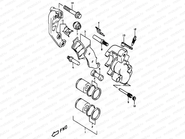 46 - FRONT CALIPER