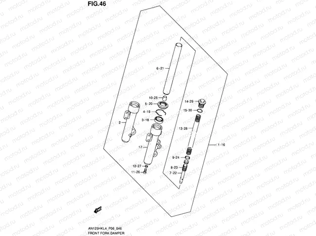 46 - FRONT FORK DAMPER