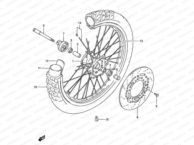 46 - FRONT WHEEL