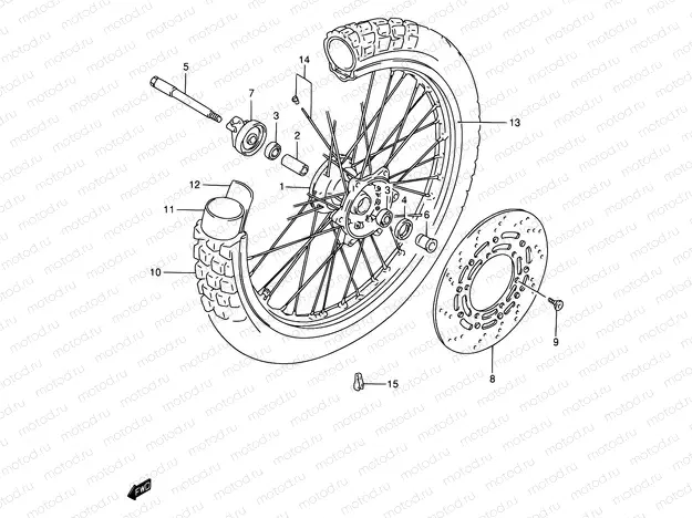 46 - FRONT WHEEL