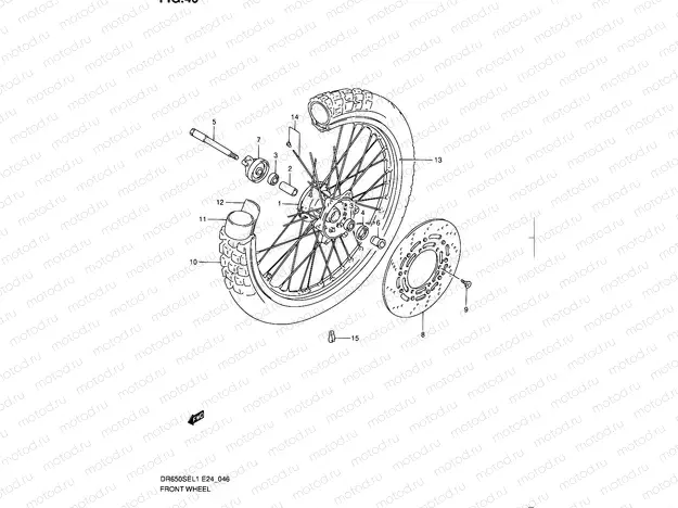 46 - FRONT WHEEL