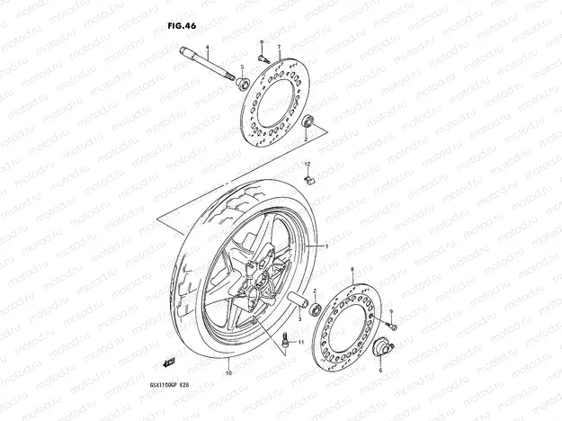 46 - FRONT WHEEL