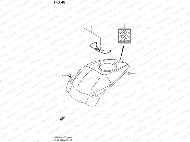 46 - FUEL TANK COVER