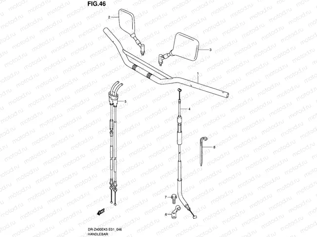 46 - HANDLEBAR (E24)