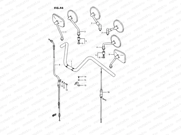 46 - HANDLEBAR (SEE NOTE)