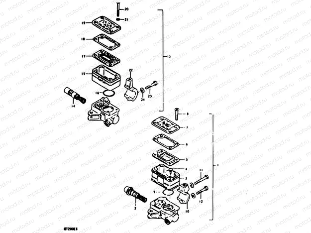 46 - MASTER CYLINDER (GT200EX)