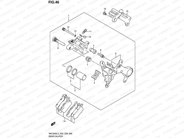 46 - REAR CALIPER