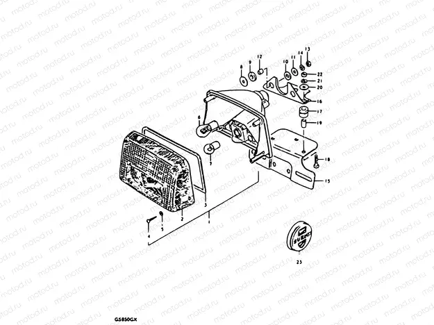 46 - REAR COMBINATION LAMP (E34)