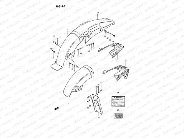 46 - REAR FENDER