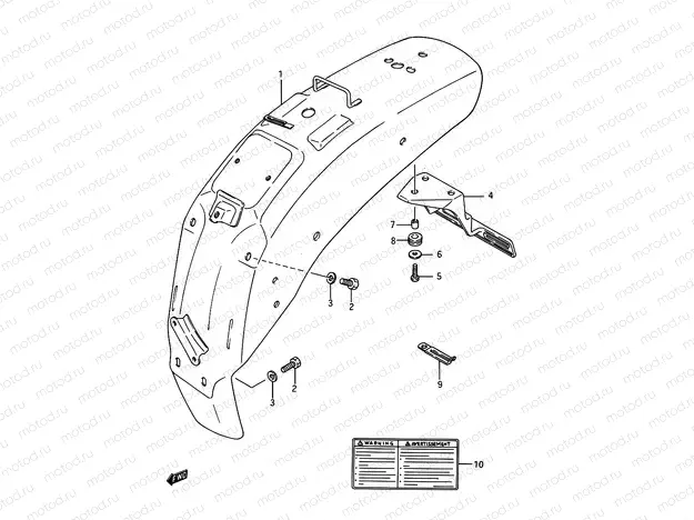 46 - REAR FENDER