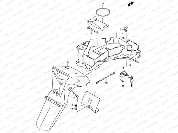 46 - REAR FENDER
