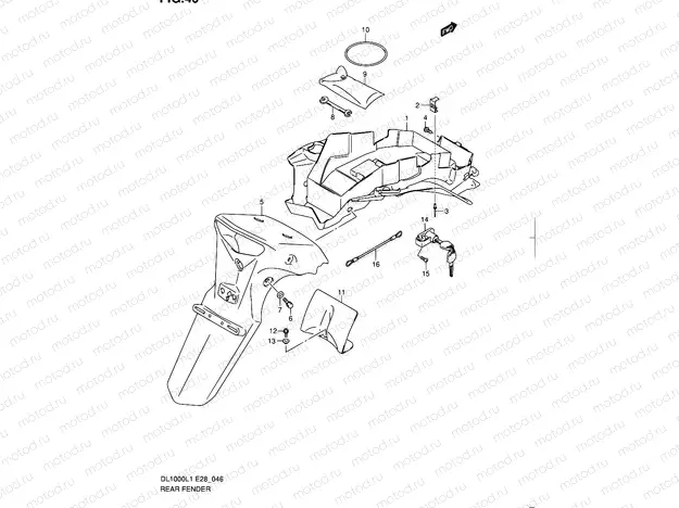 46 - REAR FENDER