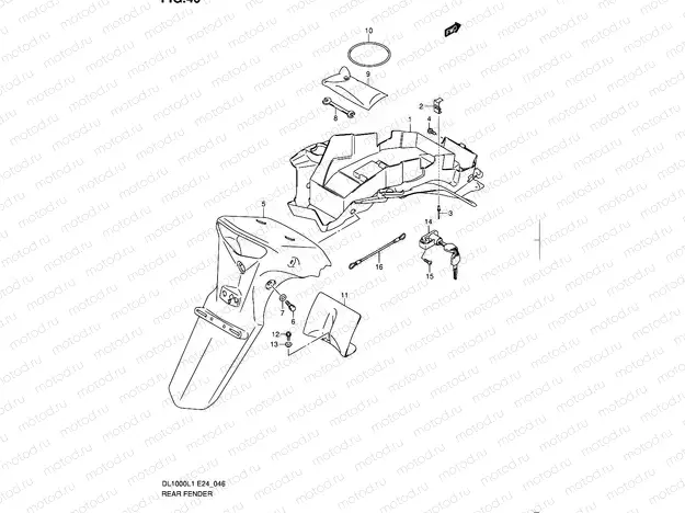 46 - REAR FENDER