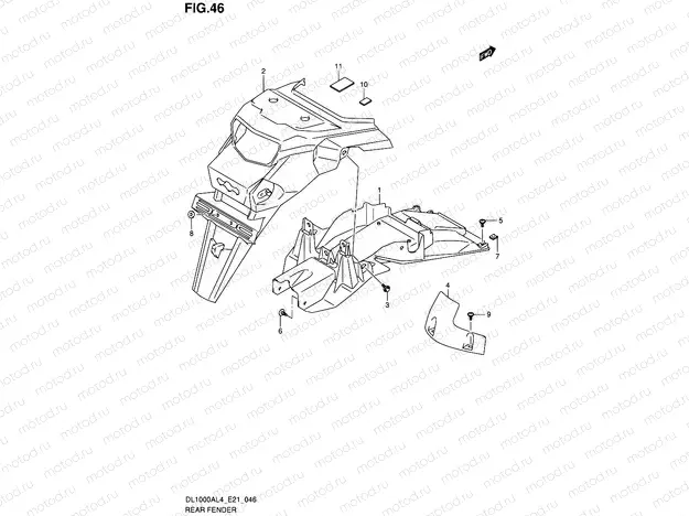 46 - REAR FENDER