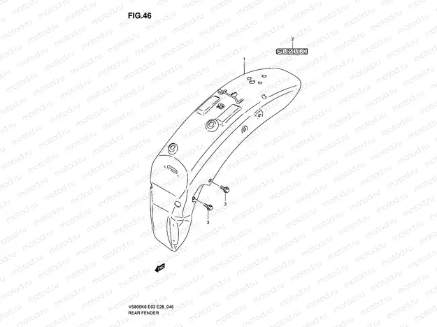 46 - REAR FENDER