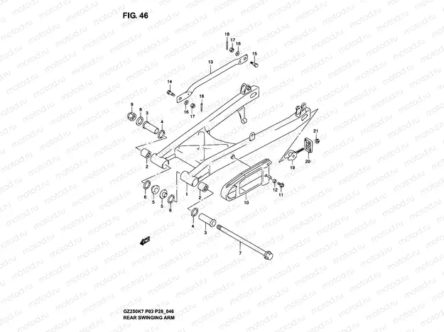 46 - REAR SWINGING ARM