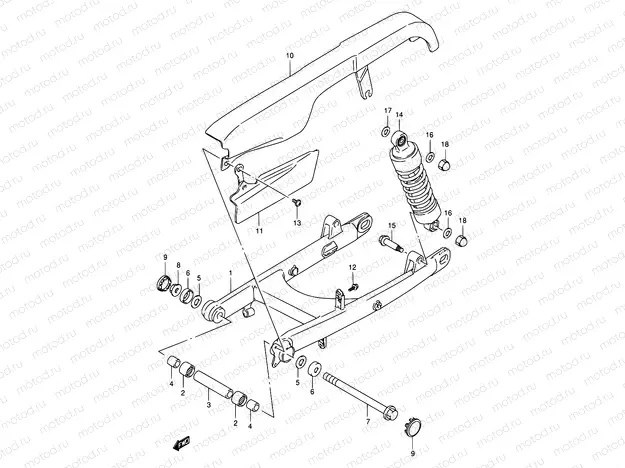 46 - REAR SWINGING ARM