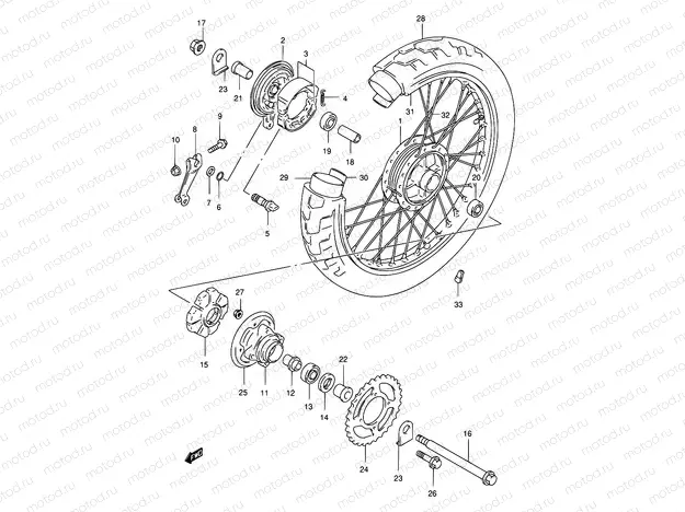 46 - REAR WHEEL