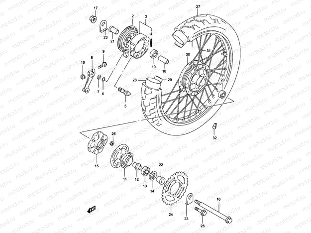 46 - REAR WHEEL