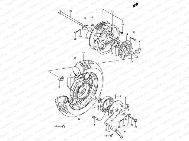 46 - REAR WHEEL