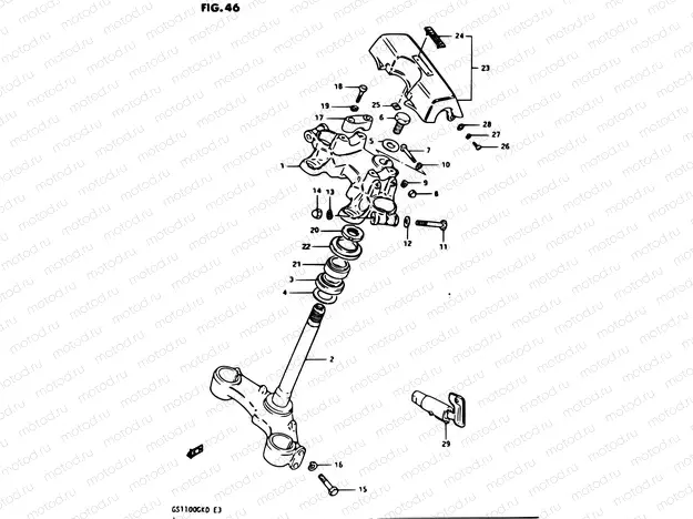 46 - STEERING STEM (GS1100GKZ)