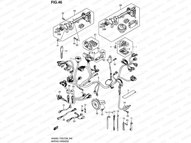 46 - WIRING HARNESS (AN400L1 E33)