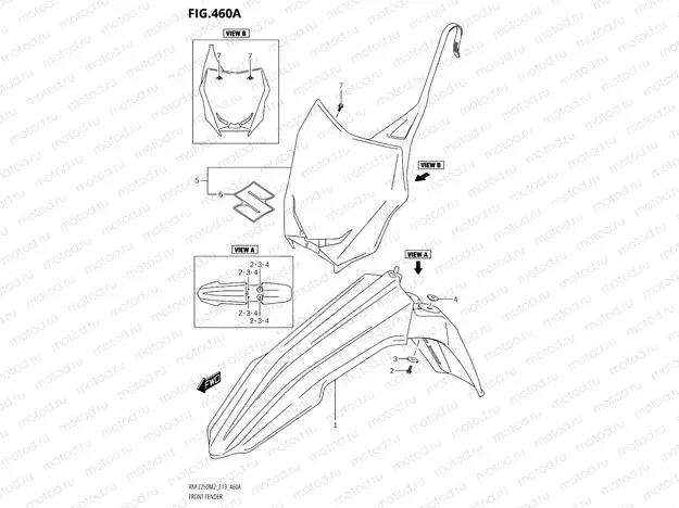 460A - FRONT FENDER