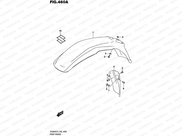 460A - FRONT FENDER