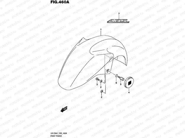 460A - FRONT FENDER