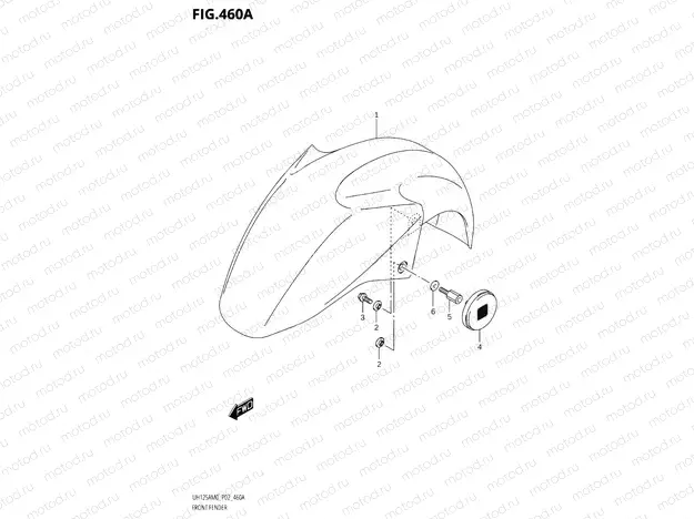 460A - FRONT FENDER